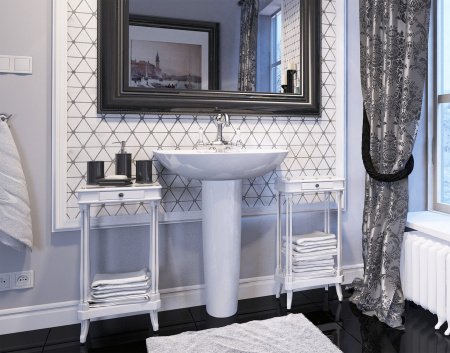 Раковина подвесная Sanita Luxe Classic CLCSLWB01 белая